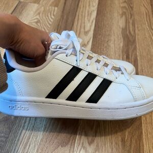 Adidas White and Black Athletic Shoes